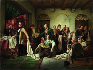 The Silesian Weavers by Carl Wilhelm Hübner